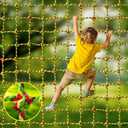 Climbing Net, 6.6ft X 9.9ft Polyester Climbing Cargo Net for Kids Outdoor, Heavy Duty Large Military Playground Equipment, Rope Ladder, Swingset, Indoor & Outdoor, Treehouse, Jungle Gyms