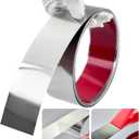 Self-Adhesive Stainless Steel Wall Trim, Flexible Molding & Wall Trim,Peel and Stick Trim and Molding Mirror Trim for Wall Ceiling, Cabinet, Door Frame Moulding (10Ft x 2inch, Silvery)