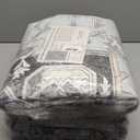 Boho Washable Area Rug 5x7, Spill-Proof Surface, Non-Slip Backin,Low Pile Faux Wool Large Printed Rugs for Living Room,Bedroom, Dining Room, Kitchen Floor, Small Office(Cyan, 5x7)