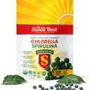Sunlit Super 50/50 Organic Chlorella Spirulina Tablets - Super Supplement for Immune Support, Gut Health, Mood & Energy - Rich in Chlorophyll, Amino Acids & Vegan Protein, 500 Superfood Tabs (500 Count (Pack of 1))