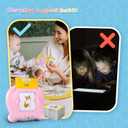 Upgraded Talking Flash Cards for Toddlers, 1 Year Old Boy Girl Birthday Easter Gift, Montessori Toys 1 2 3 Year Old, 224 Sight Words Flash Cards Kindergarten,Speech Therapy Toys Toddlers 1-3,Pink