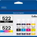 522 High Capacity Refill Ink Bottle Replacement for Epson Compatible 522 Ink Refill Bottle(Not Sublimation Ink)Use for ET-2803 ET-2800 ET-2720,4 Packs