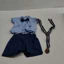 Volunboy Infant Baby Boy Summer Wedding Ring Bearer Outfits Suspenders Shorts Set Formal Dress Shirt Bowtie Suits, Size 80, Kids