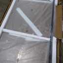 34" W 74" H Shower Glass Panel, Frameless Bathroom Shower Door, Fixed Glass Shower Panel with Clamps, 5/16"(8mm) Thick Clear Tempered Shower Door in Brushed Gold