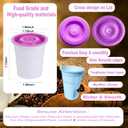 12Pods Disposable K Cups Compatible With Keurig 1.0and2.0 DIY Fillable Coffee Pods Empty Coffee Filter DIY Tea Pods