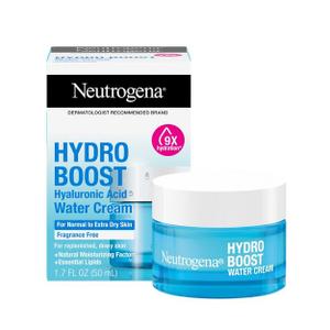 Neutrogena Hydro Boost Water Cream Face Moisturizer with Hyaluronic Acid for Dry to Extra-Dry Skin - Fragrance Free - 1.7 fl oz