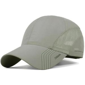 CLAPE Outdoor Sun Visor Hats Lightweight Waterproof Breathable Sports Hat UPF50+ Ultra Thin Cooling Baseball Hats (Gray)