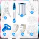 Vicenpal Balloon Arch Decor Kit with Tools for Creating Garland Backdrops Includes Balloon Arch Clips, Fishing Line, Strips, Adhesive Glue, Hooks Accessories for Birthday Wedding Baby Shower Party