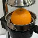 Manual Cast Iron Citrus Juicer Countertop Dual material replaceable accessories - Heavy Duty Hand Press Squeezer for Fresh Orange Lemon Juice, Commercial & Home Use, Easy to Clean, Black
