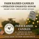 Farm Raised Candles Army Christmas Pack  Christmas Military Gift 5-Pack Soy Wax Melts | 15 oz Total (3 oz Each) | Holiday Scents for Living Room & Home | Fresh from The Farm
