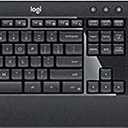 Logitech MK540 Advanced Wireless Keyboard Full Size for Windows Keyboard and Mouse, Long Battery Life, Caps Lock Indicator Light, Hot Keys