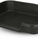 Dog Litter Box, Large Size, Blacksmithe Black, Durable & Pet Safe Puppy Litter Box, Indoor Open Top Entry Dog Litter Pan, Comfortable for Dogs, Great for Dogs up to 20 lbs