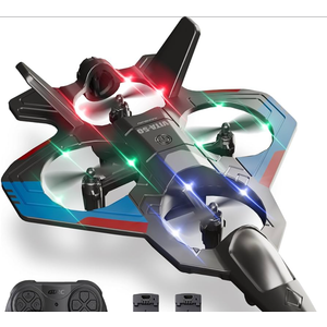 JBeeCtrl RC Planes for Kids 2.4GHZ Remote Control Airplanes for Adults 360° Flip Fighter Jet Toy RC Airplane for Beginners Boy Toys 5-7 8 9 10 11 Year Old Boy Gifts