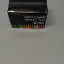 FUMILE 36 Colors Medium Tip Paint Pen Markers, Acrylic paint Markers with 100% More Ink for Wood, Rocks, Glass, Ceramic, Canvas,Paper,Eggs, Acrylic Paint Pens Set for Craft Projects,DIY.