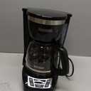 BLACK+DECKER 12-Cup Digital Coffee Maker, Programmable, Washable Basket Filter, Sneak-A-Cup, Auto Brew, Water Window, Keep Hot Plate, Black