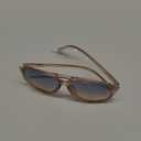 livho Trendy Polarized Aviator Sunglasses Women Men, Retro Sun Glasses for Women Men 2025, Oversized UV Protection Shades (Clear Brown/Green Gradient Brown)