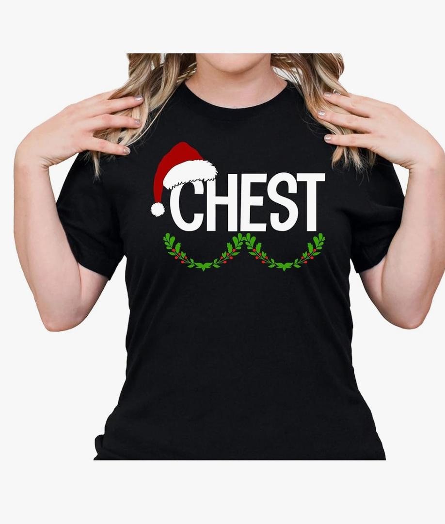 Chest Nuts Christmas Shirt Funny Couples Sweatshirt for Boyfriend, Girlfriend, Husband, Wife