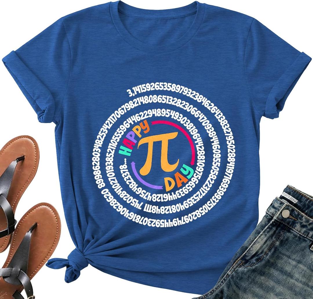 Kindergarten Teacher Shirts for Women-Rainbow Heart Short Sleeves | Cute Back to School Shirt Great for Preschool Educators Classroom Daily Work First Day Celebration Events (Blue, XL)