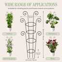 4 Pack 30 Inch Tall Metal Plant Trellis for Climbing Plants Indoor - Rustproof Garden Trellis for Potted Houseplants, Sturdy Support for Ivy, Pothos, Monstera, Hoya & Flower Vines
