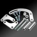 for SBC Power Steering Pump Bracket Adjustable Compatible with Chevy 350 Small Block LWP Long Water Pump