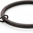 Ivilon Drapery Curtain Clips with Rings - Set of 14 Decorative Drapery Rings with Strong Clips 2" Diameter - Color Oil Rubbed Bronze (ORB)