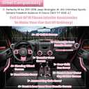 E-cowlboy 18 PCS Full Set Interior Decoration Trim Kit Steering Wheel Center Console Door Handle Air Conditioning Vent Cup Holder Gear Cover Trim for Jeep Wrangler JK JKU 2011-2018 4-Door (Pink)
