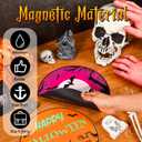 2 Pcs Halloween Cruise Door Decorations Halloween Cruise Door Magnets Decor Large Ship Refrigerator Magnets for Cabin Carnival Car Locker Decor Home Kitchen