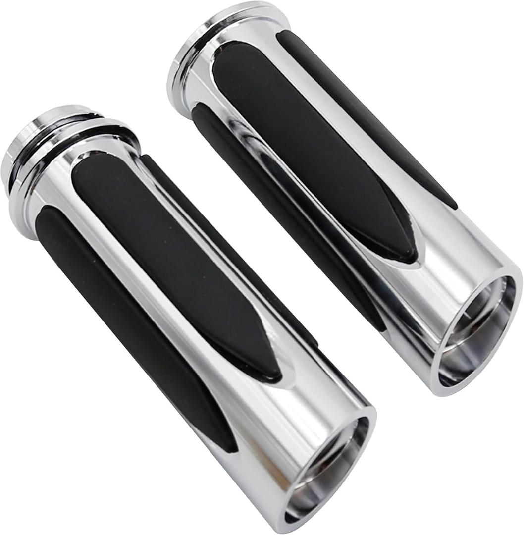 Electronic Throttle Control Motorcycle Grips (Silver)