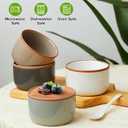 Morandi Color Ramekins Set of 6, 6 oz Creme Brulee Ramekin Oven Safe, Porcelain Ramekin Bowls, Mini Cheesecake Pans, Small Baking Dish, Dipping Sauce Bowls, Ramekins for Baking Souffle, Ice Cream