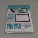 5X Magnifying Glass with Light, Lightweight Full Page Magnifier for Reading, Large Lighted Magnifier with 48 LED Light and Anti-Glare Lens, Ideal Gift for Seniors, Macular Degeneration, Low Visions