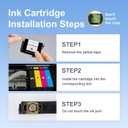 Remanufactured Ink Cartridge Replacement for Epson 822XL Ink Cartridges Combo Pack 822 XL Latest Chip, Compatible with Workforce Pro WF-3820 WF-4820 WF-4830 WF-4833 WF-3823 Printer High Yield 5 Pack