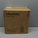 24 inch Vintage Ceramic Table Lamp with 5FT Cord - Single Farmhouse Rustic Bedside Lamp with Natural Textured Finish, Nightstand Lamps for Living Room, Bedroom, End Table Beige