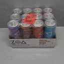 ZOA Zero Sugar Energy Drinks with Electrolytes, Vitamin C, Amino Acids, B-Vitamins, Made with Green Tea Caffeine, Sugar-Free Variety Pack- Four Flavors, 12 Fl Oz Cans (12-Pack) (EXP 09/08/26)