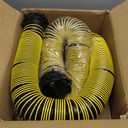 15FT RV Sewer Hose Extension, 24-Mil Heavy Duty TPE Material for Abrasion Resistance and Crush Protection, Camper RV Extension Hose with Pre-Attached Bayonet Fittings, Yellow