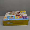 Mega Bloks Fisher-Price Toddler Blocks Toy Set, Build n Tumble Activity Table with 25 Pieces and Storage, 1 Figure, Blue, Ages 1+ Years