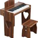 Kids Piano Keyboard, 37 Keys Digital Piano for Children, Toddler Music Educational Instrument Toy Wood Piano for 2+ Girls and Boys