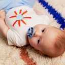 BIBS Pacifiers - Studio 2 Pack | Round Nipple Baby Pacifier | BPA Free Natural Rubber Latex Soother | Made in Denmark | Size 0+ Months | Block Baby Pink Coral