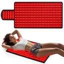 LITDUCK Body Red Light Therapy Mat, Eligible Red Light Therapy Blanket, 325pcs 2in1 LEDs(660nm& 850nm), Premium Leather, Adjustable Timer & Intensity 36.3"*15.8"