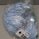 100 Pack Spandex Stretch Chair Sashes Bows Elastic Chair Cover Bands Ties with Buckle Slider for Wedding Party Banquet Restaurant Baby Shower Chairs Decorations (Baby Blue)