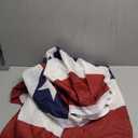 3X6FT American Pleated Fan Flag, USA Patriotic Flag Bunting Half Fan Banner 4th of july Decoration Indoor/Outdoor (1 PCS)