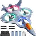4DRC RC Planes Remote Control Airplanes with 3 Batteries, Foam Remote Control Planes for Kids Adults Beginners 4-7 8-12 12-16, Remote Control Helicopter Fighter Jet Drones for Kids Adults, 360 Flip