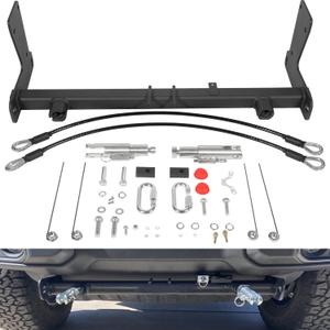 BX1139 Tow Bar Base Plate Tow Bar Bracket For 2018-2024 Jeep Wrangler JL JLU All Models With Standard Bumper Replace# BX1139