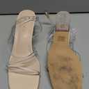 LACUONE Strappy Heels for women Block Heels Square Toe Chunky Ankle Buckle Pump Heeled Sandals 8.5