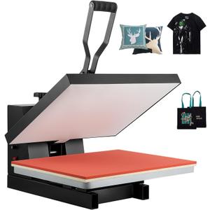 VEVOR Heat Press 16x24, 1700W Power Heat Press Machine, Fast Heating, High Pressure Heat Press Machine for T-Shirt, Digital Industrial Sublimation Printer for Heat Transfer Vinyl, Easy to Use, Black