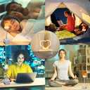 Cute Lamp Core -USB Light (Moon)  for Creating a Romantic, Cozy Atmosphere Anywhere  Works as a Desk Lamp and USB Night Light (Just Insert into Any Port)