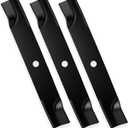 TCU15881 60" High Lift Blades for John Deere Ztrak Z930M Z950M Z950R Z915E Z951R 1025R Z757 Z665 X710 X730 X738 60 inch Deck Cut Lawn Tractor Zero-Turn Mower M128485, M131958, M144196, M163983, Black