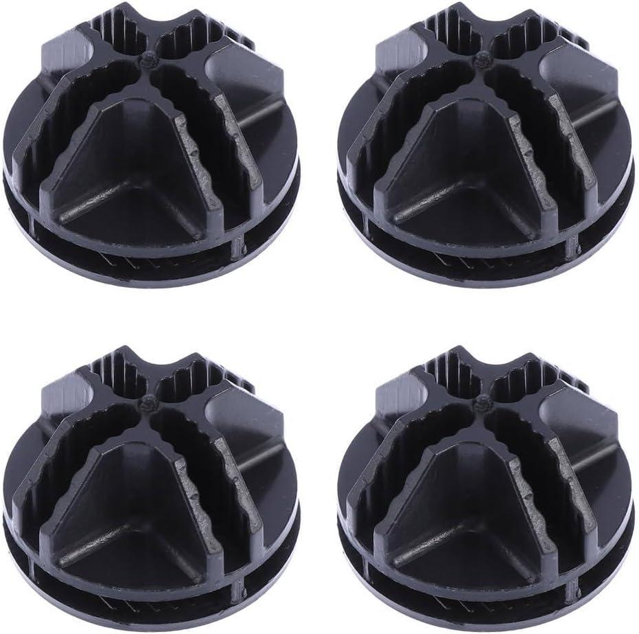 Combination Cabinet Clamps 50-Pack Plastic Frame Connectors Abs Material for Modular Closet Storage Systems Black