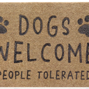 AAZZKANG Dog Doormat Funny Paw Mat Large 36"x24" with Non Slip Rubber Backing Easy to Clean Welcome Mats for Front Door,Patio,High Traffic Areas