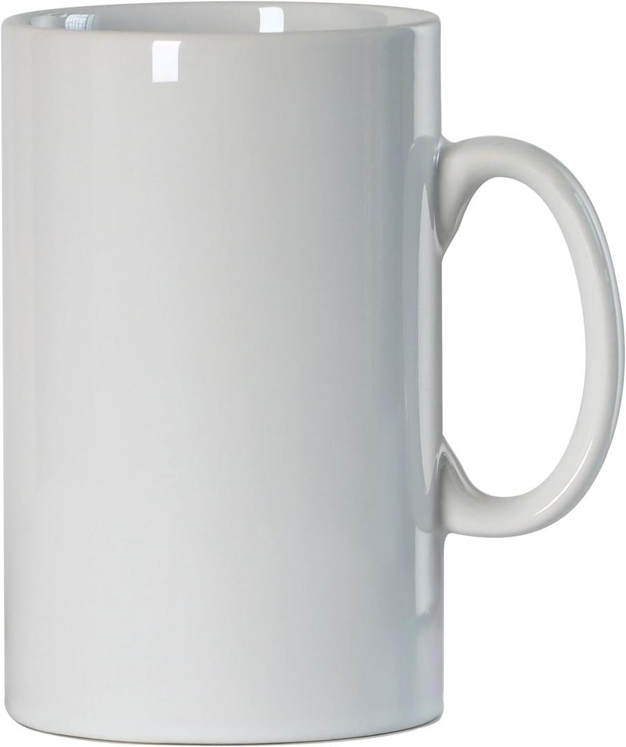 Smilatte 28 OZ Extra Large Ceramic Coffee Mug, M018 Classic Porcelain Boss Super Big Tea Cup with Handle for Office and Home, White