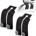 Car Purse Hook Purse Hook for Car Seats Headrest Car Seat Hooks,Heavy Duty Vehicle Organizer for Handbags, Groceries, Purses, Keep Car Tidy (Black, 2 Pack)